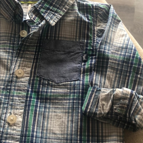 Baby b’gosh plaid button up - 18mos - Picture 3 of 4